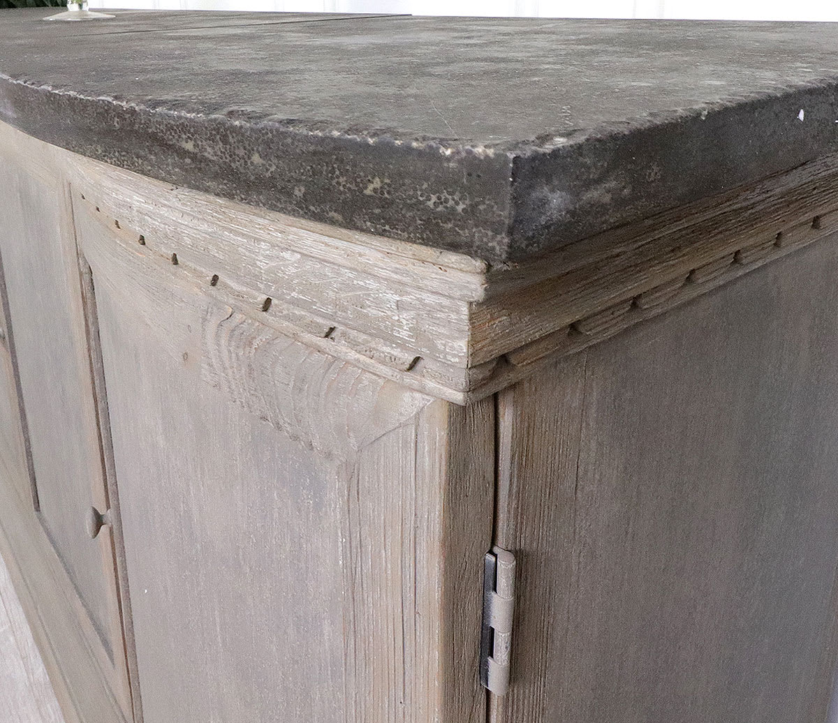 Stone Top 4 Door Sideboard
