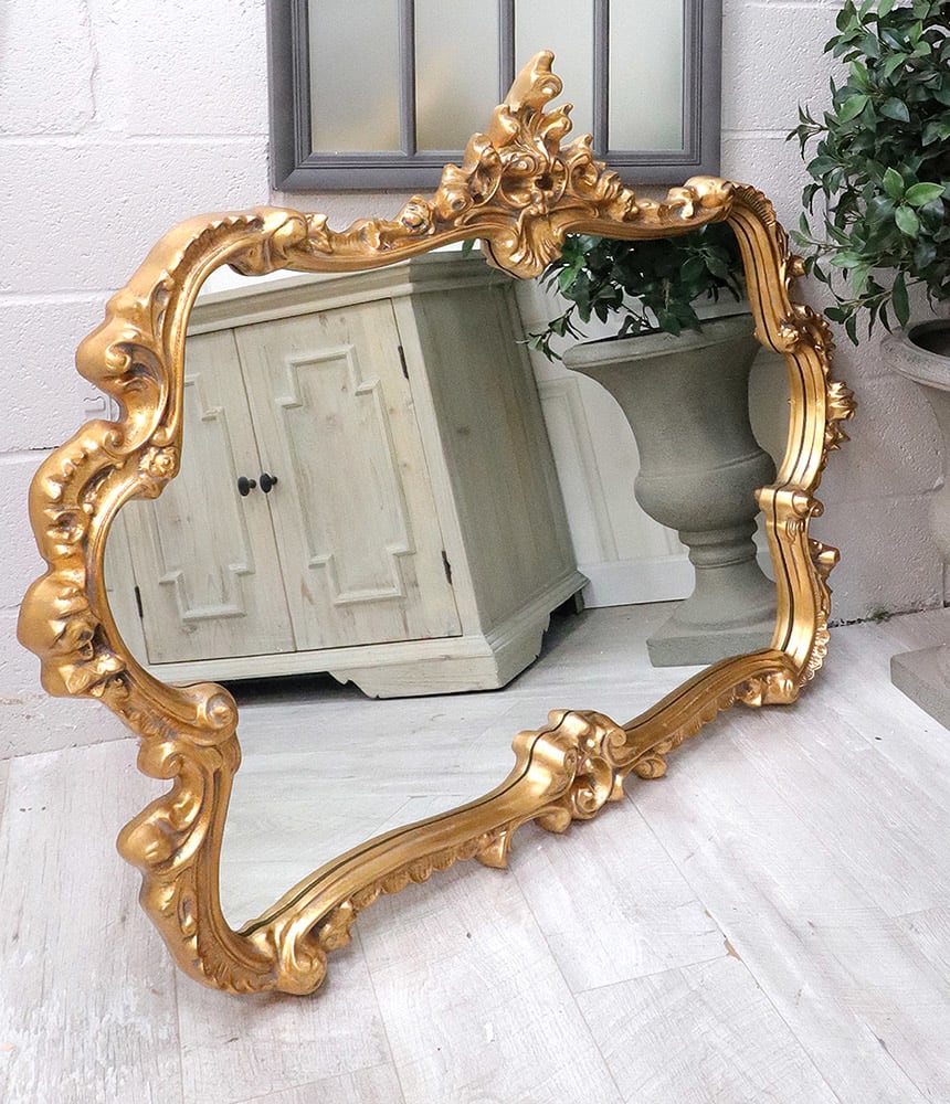 Ornate Gold Classical Wall Mirror