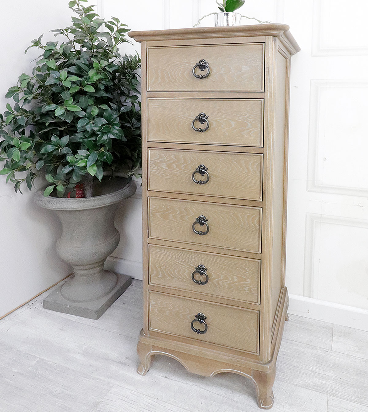 Antique French Style Wooden Chest Of Drawers