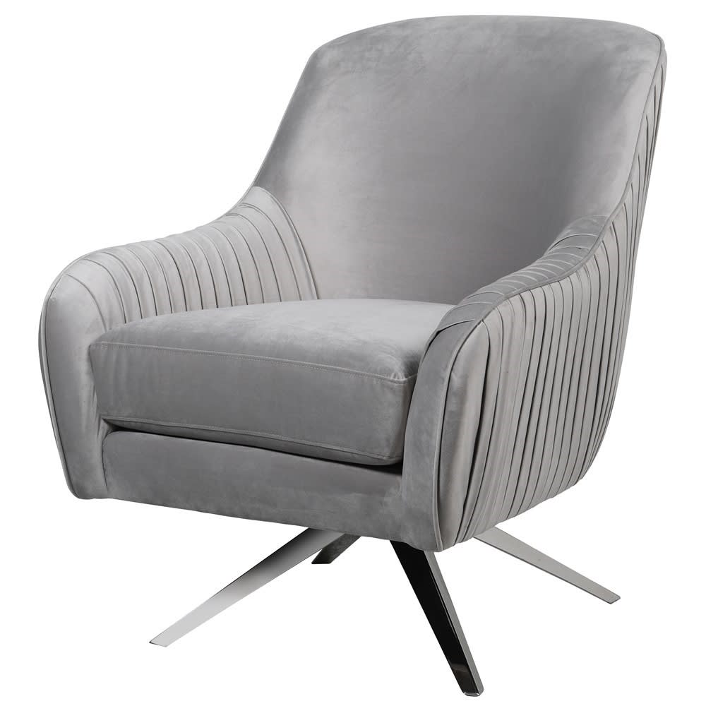 grey spinning chair