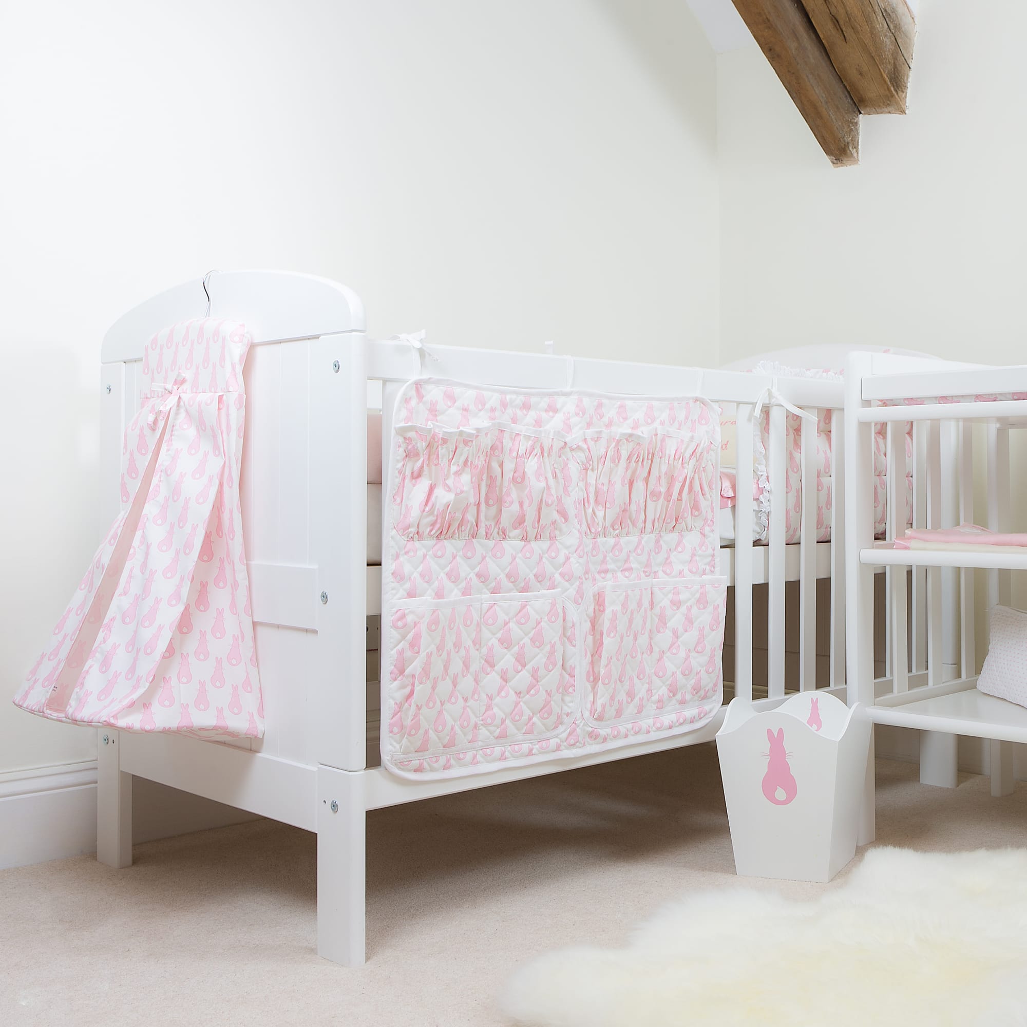 White Painted Pine Cot Bed