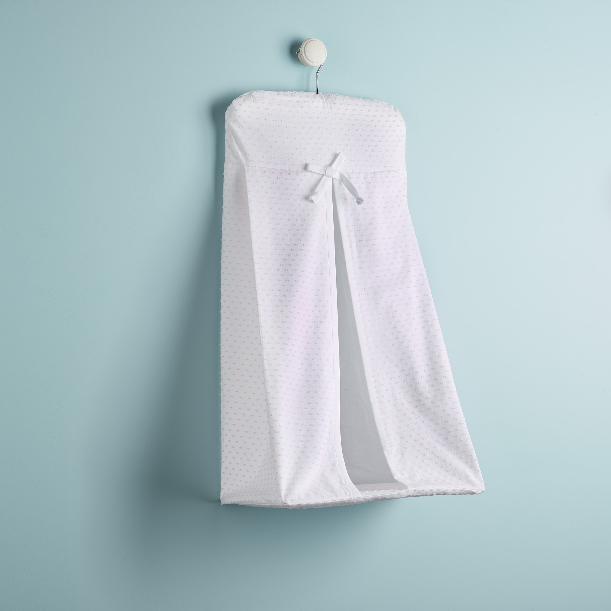 Nappy Stacker Spot Voile / Pink