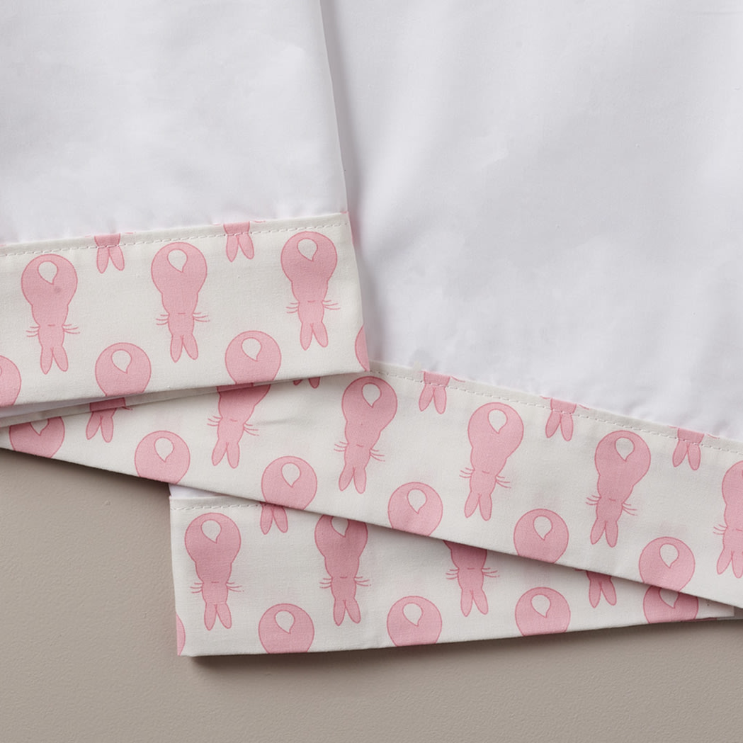 Cot Bed Sheet Rabbit Trellis / Pink