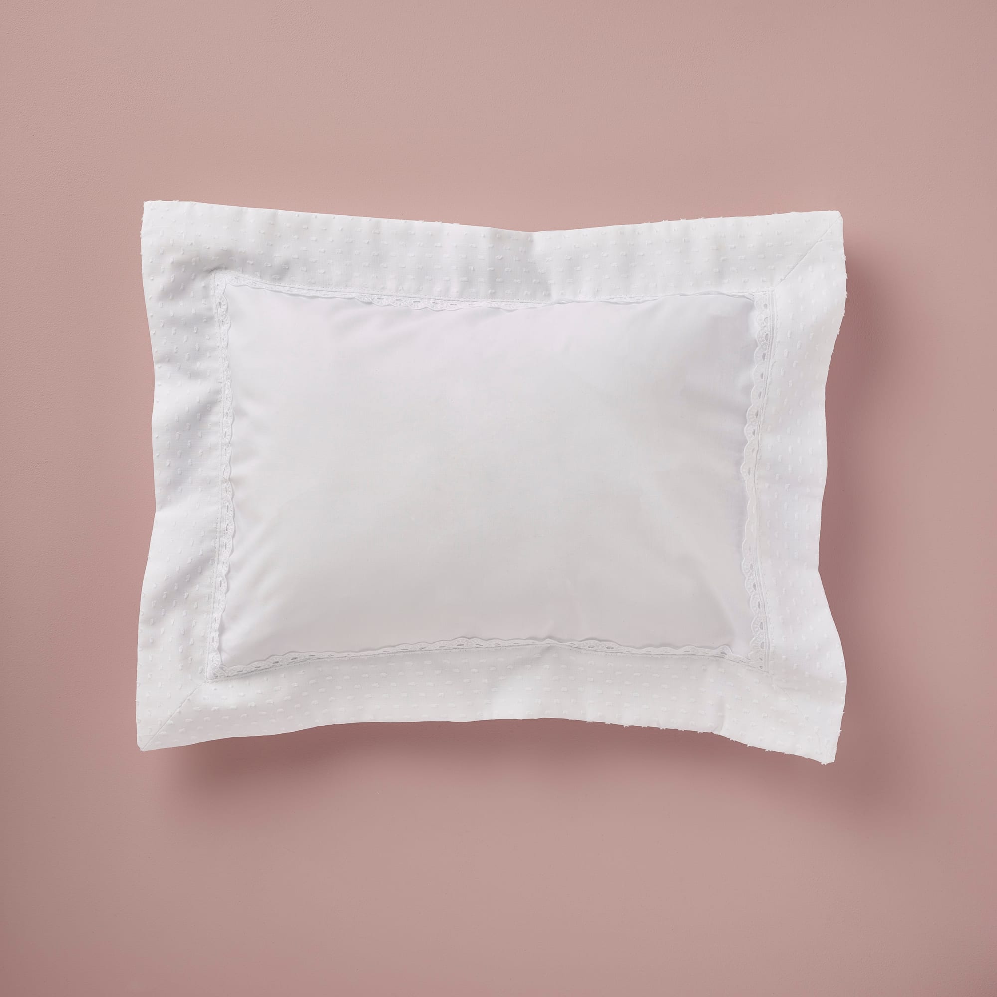 Pillowcase Spot Voile / White