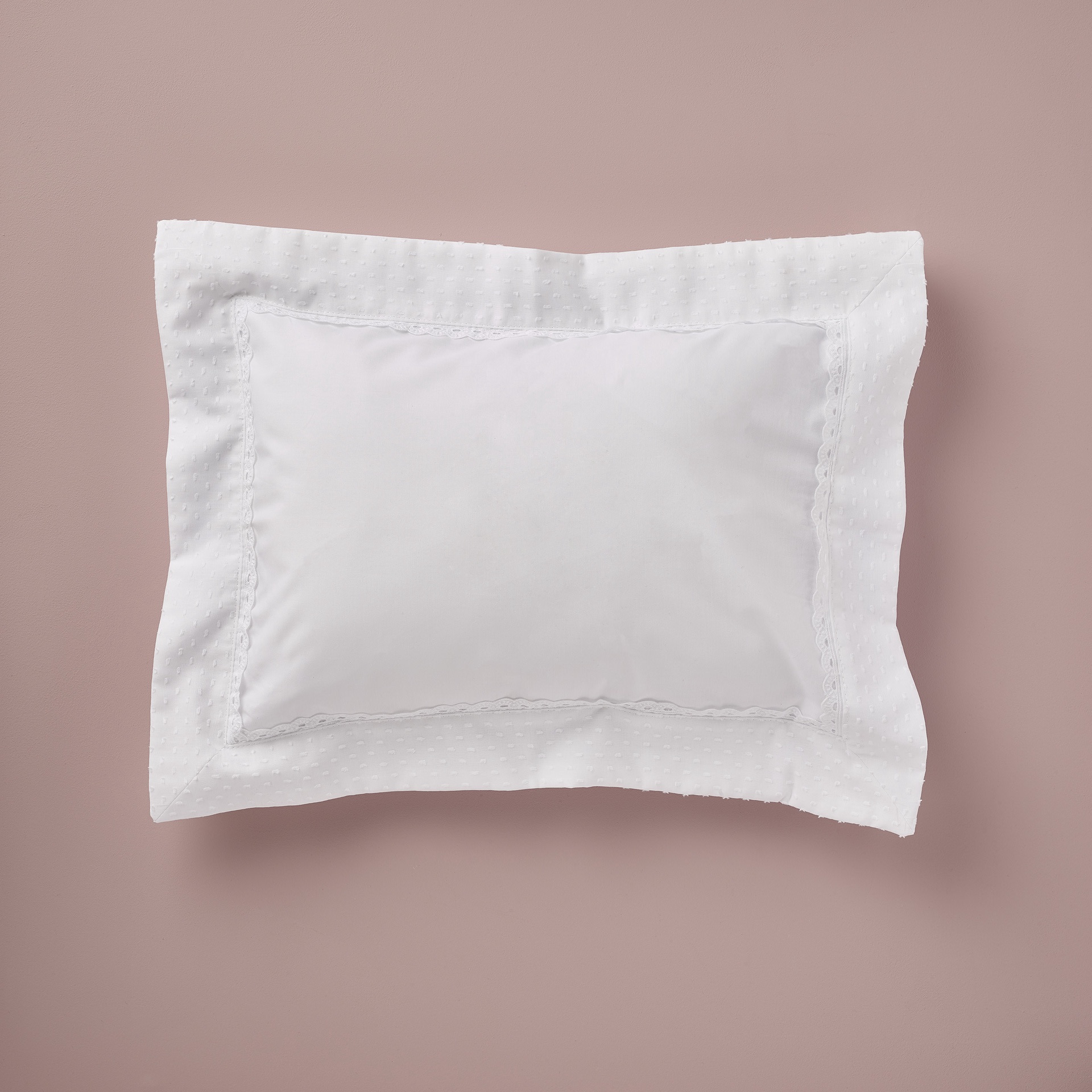 Pillowcase Spot Voile / White
