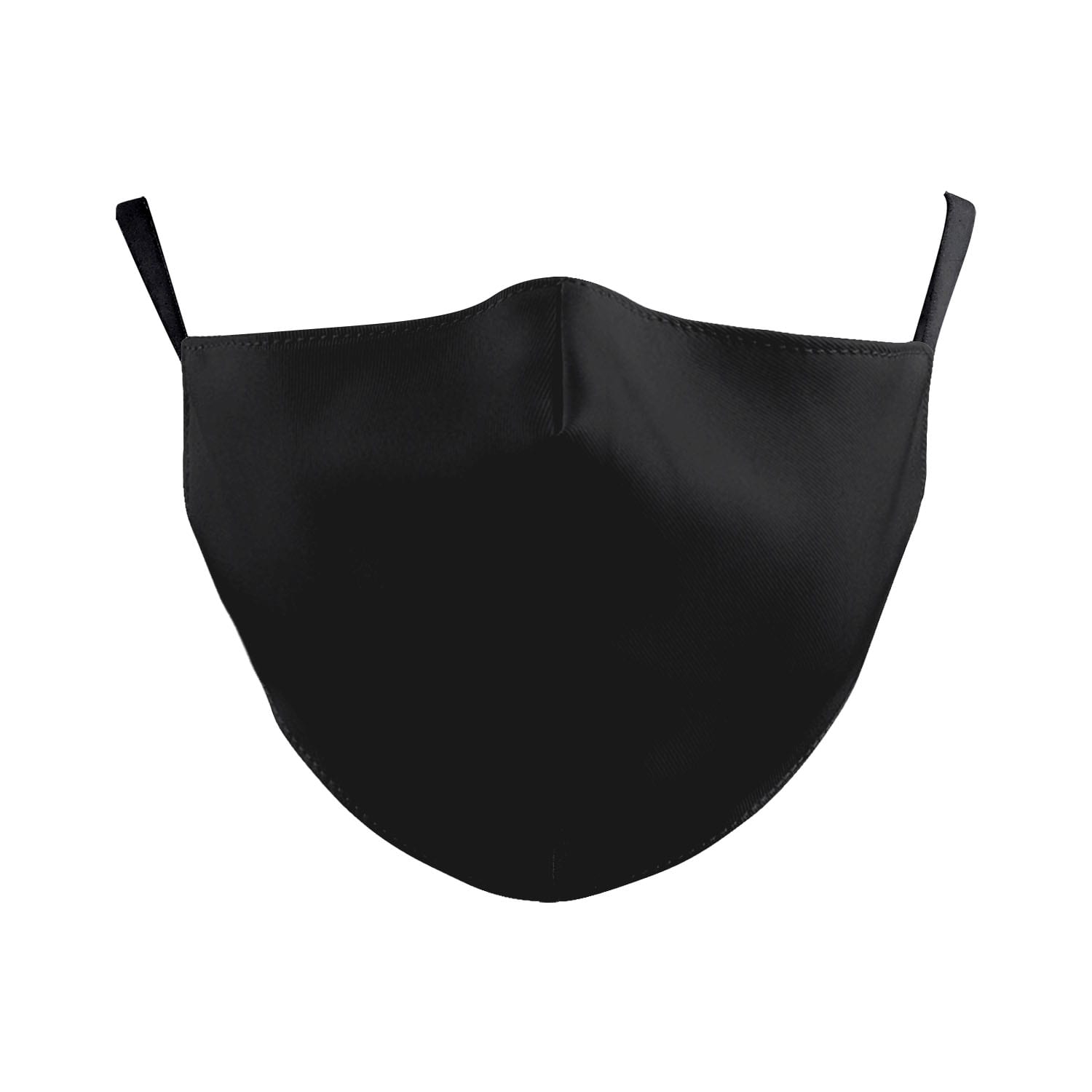 Plain Black Reusable Face Mask