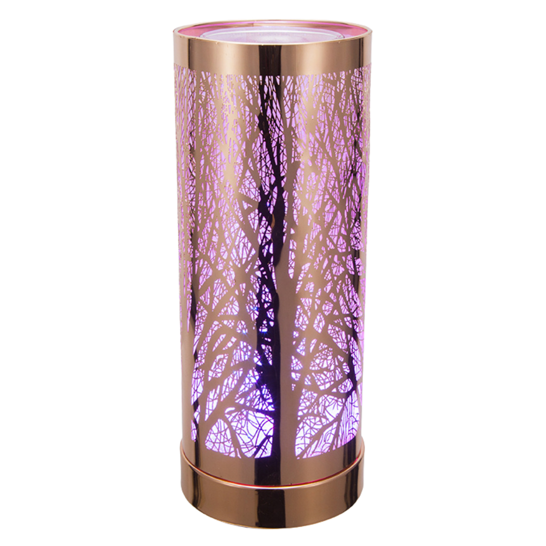 Colour Changing Wax Burner R. Gold Tree