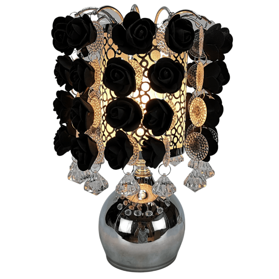 Hanging Black Roses Aroma Touch Lamp