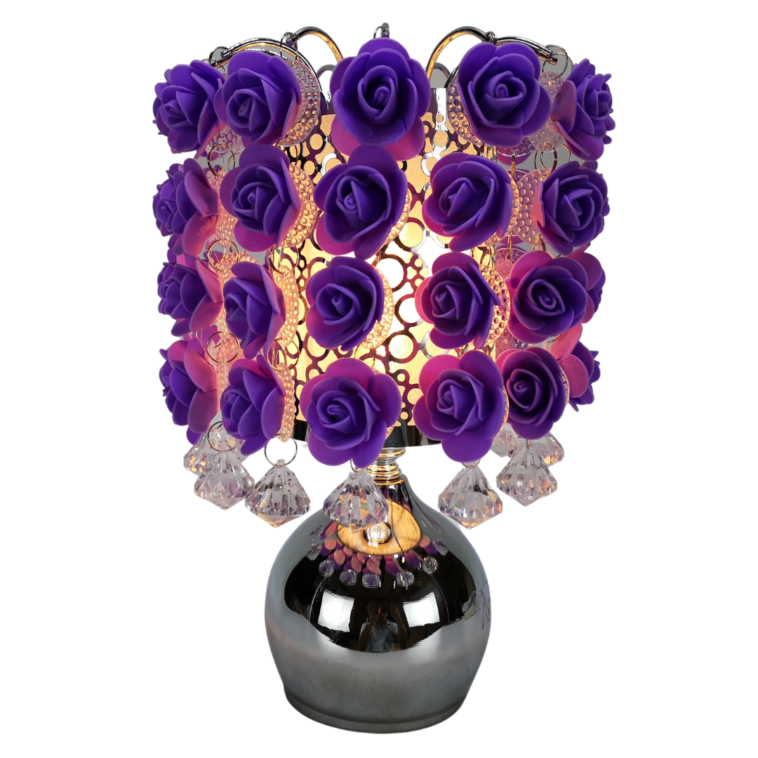 Hanging Purple Roses Aroma Touch Lamp