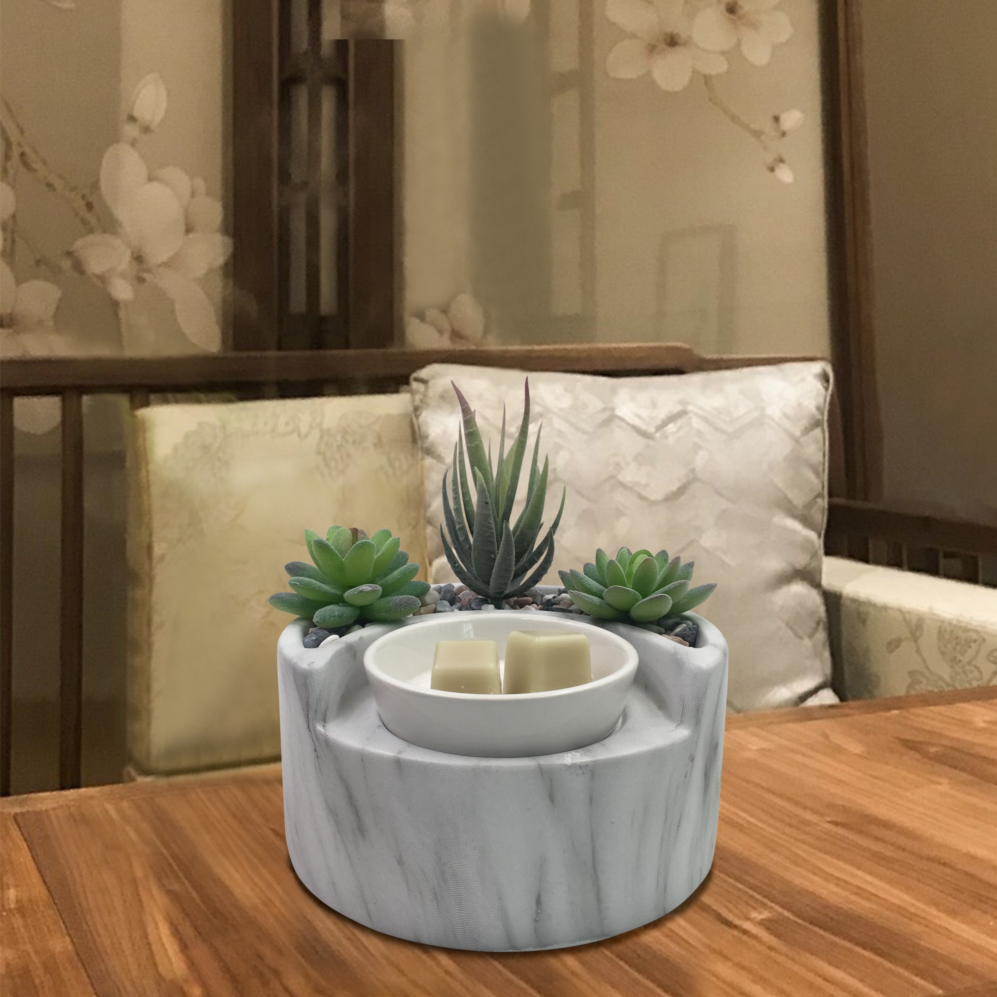 Marble Garden Wax Burner