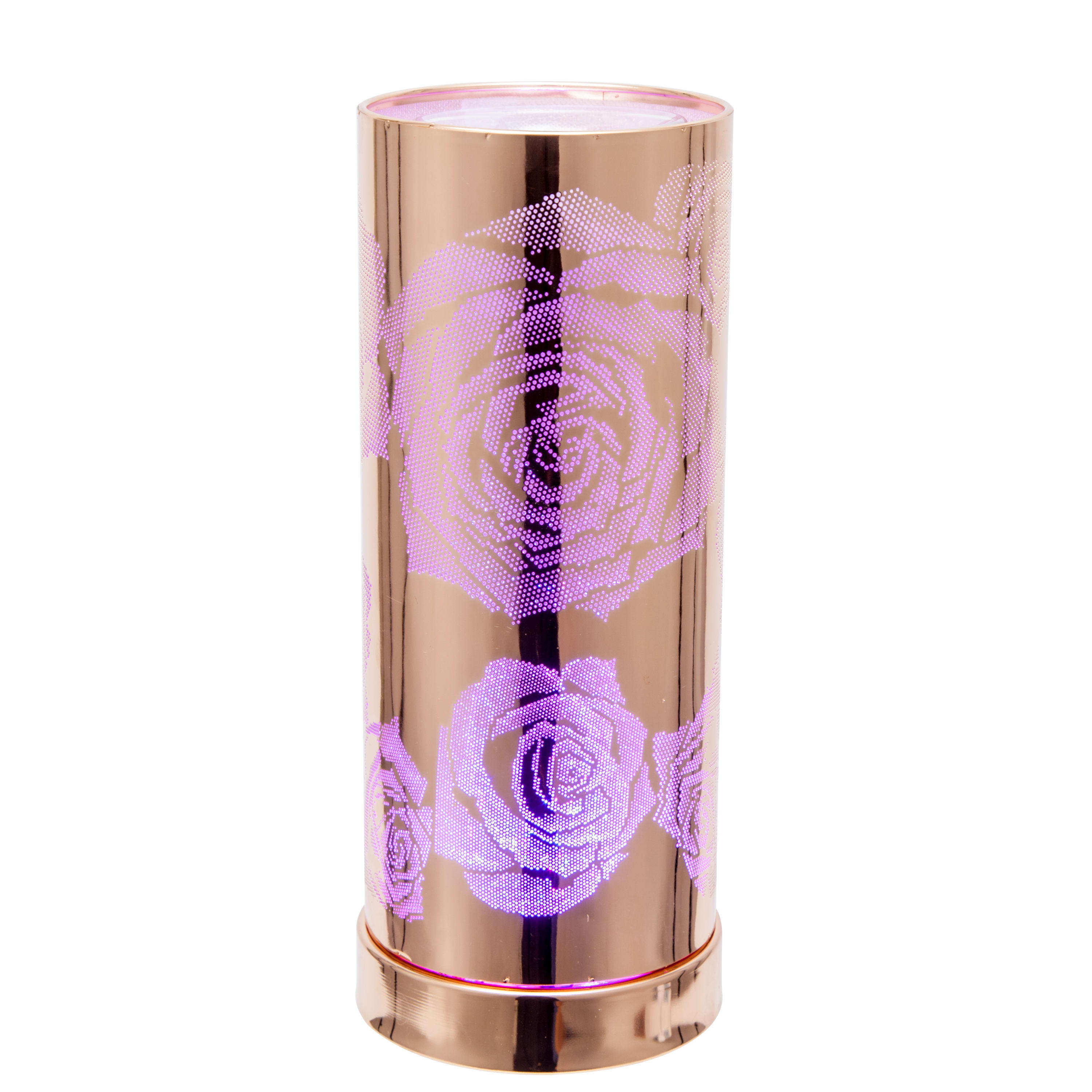 Colour Changing Wax Burner R. Gold Rose