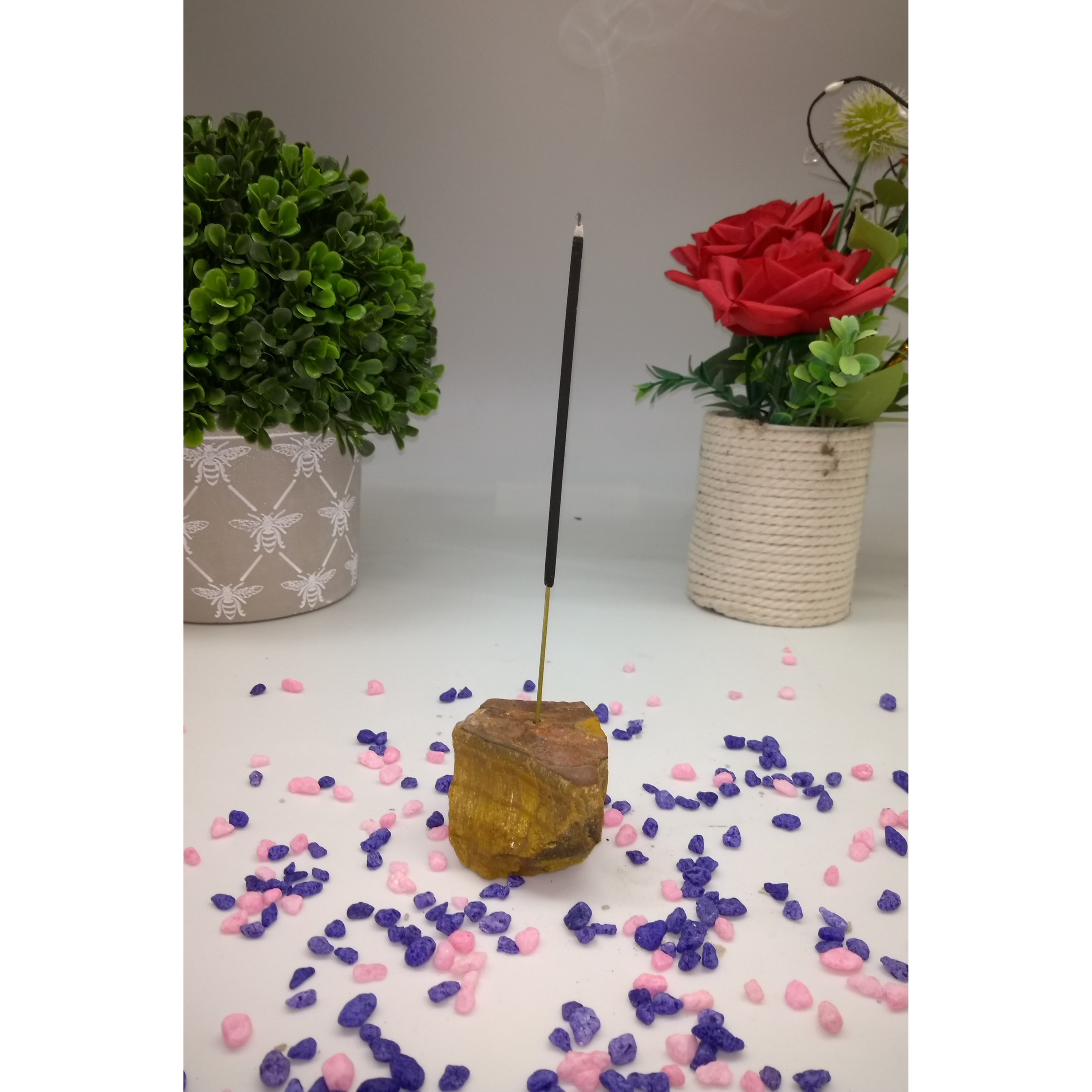 Ceramic Incense Holder - Tiger Eye