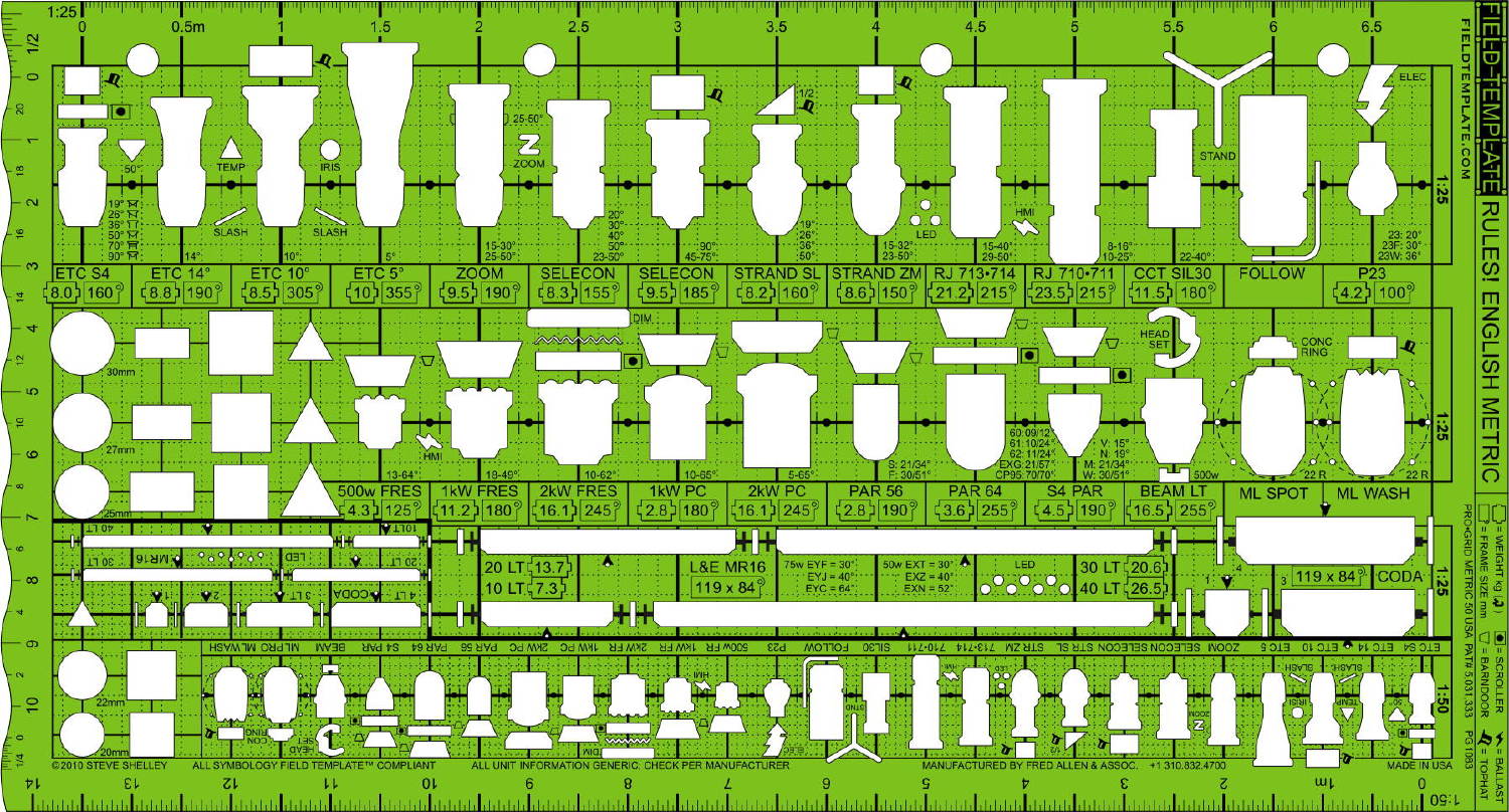 theatrical lighting symbols for lxfree