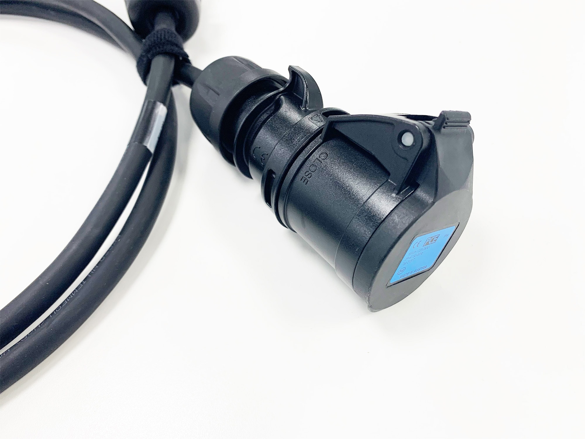 StageCable 16A Cable + 3pin Black Plug & Socket 1.5mm 5m