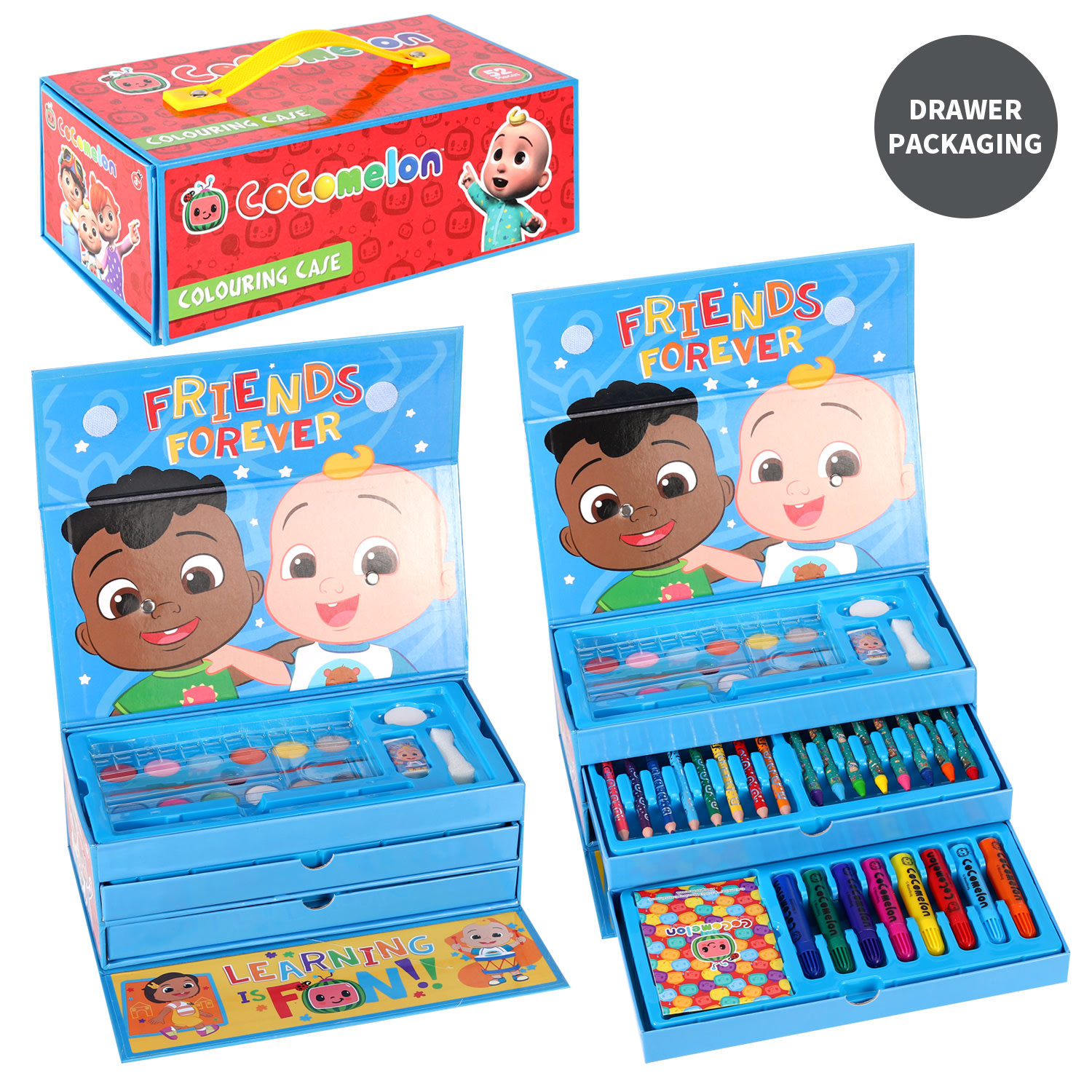 Cocomelon 52pc Colouring Case