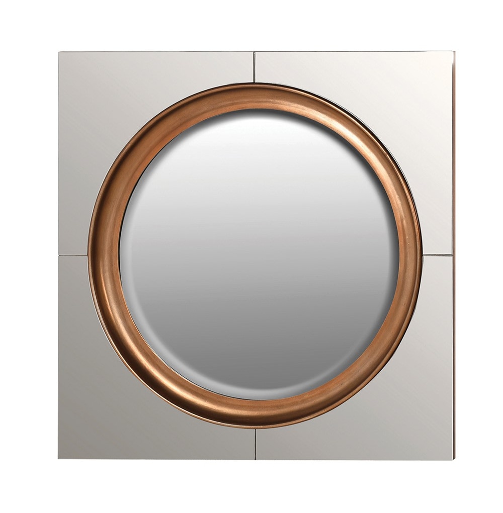 Round Mirror Square Frame Nicky Cornell