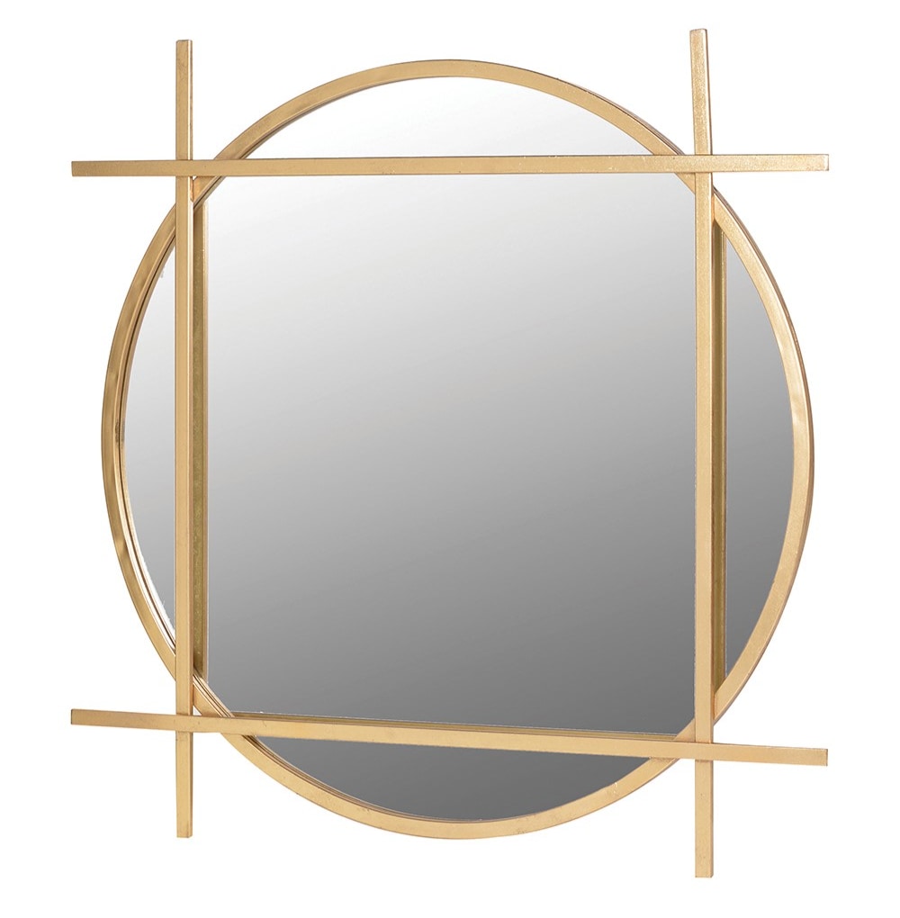 Gold Round Framed Mirror Nicky Cornell
