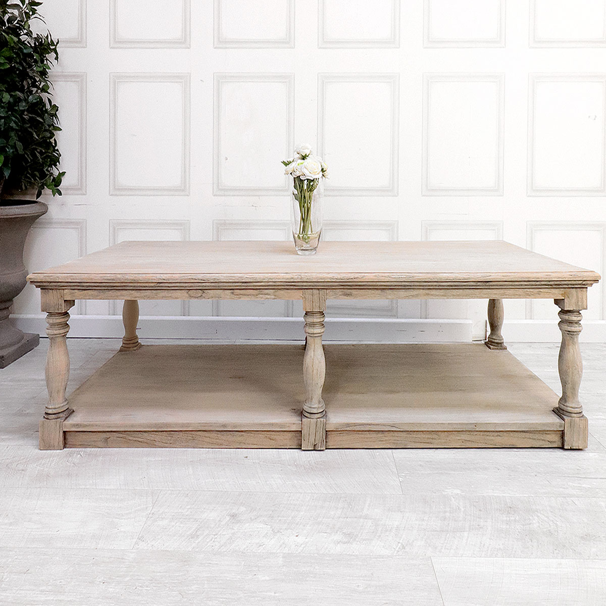 French Style Reclaimed Large Open Coffee Table | Nicky Cornell