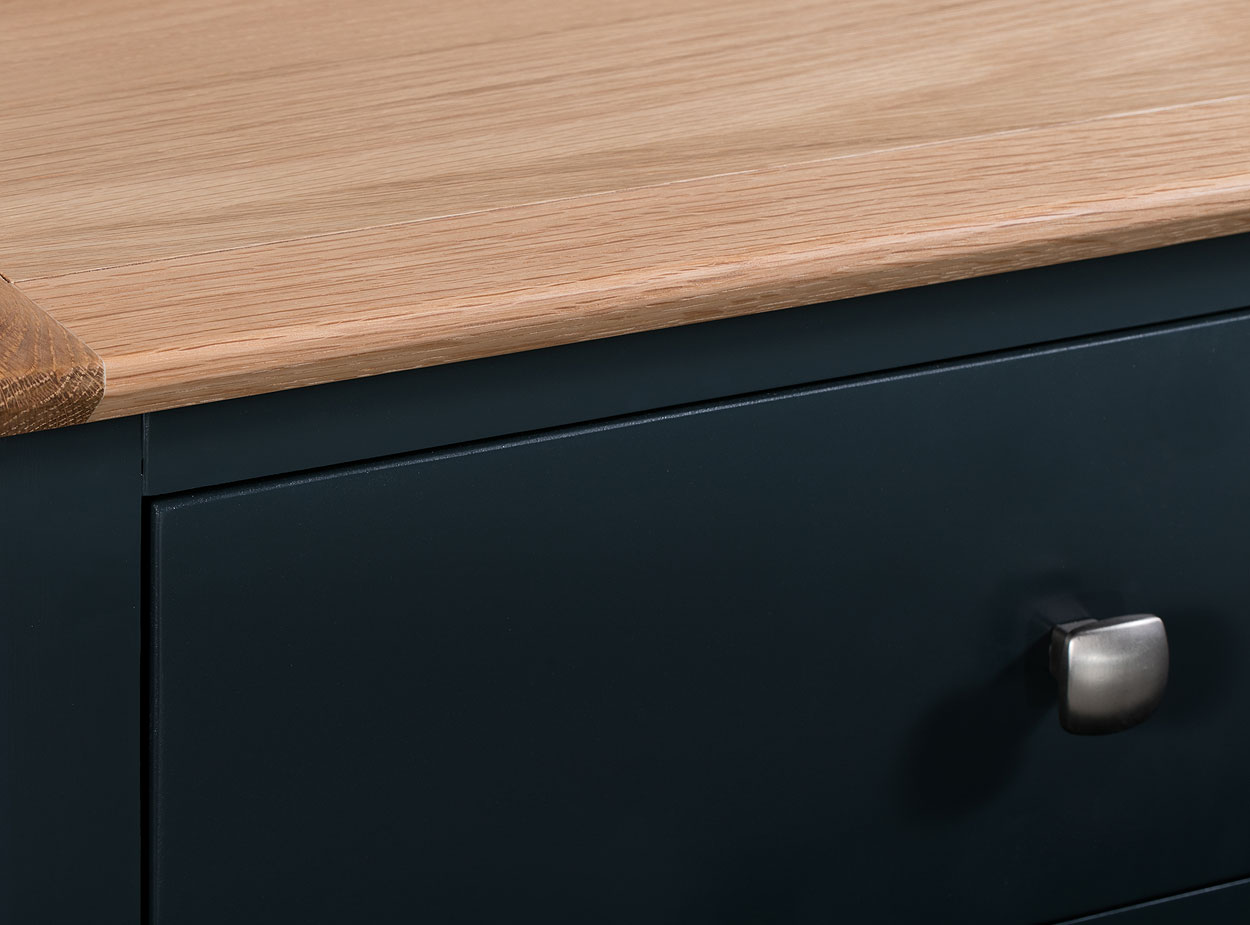 Ribchester Blue Wide Chest of Drawers Nicky Cornell