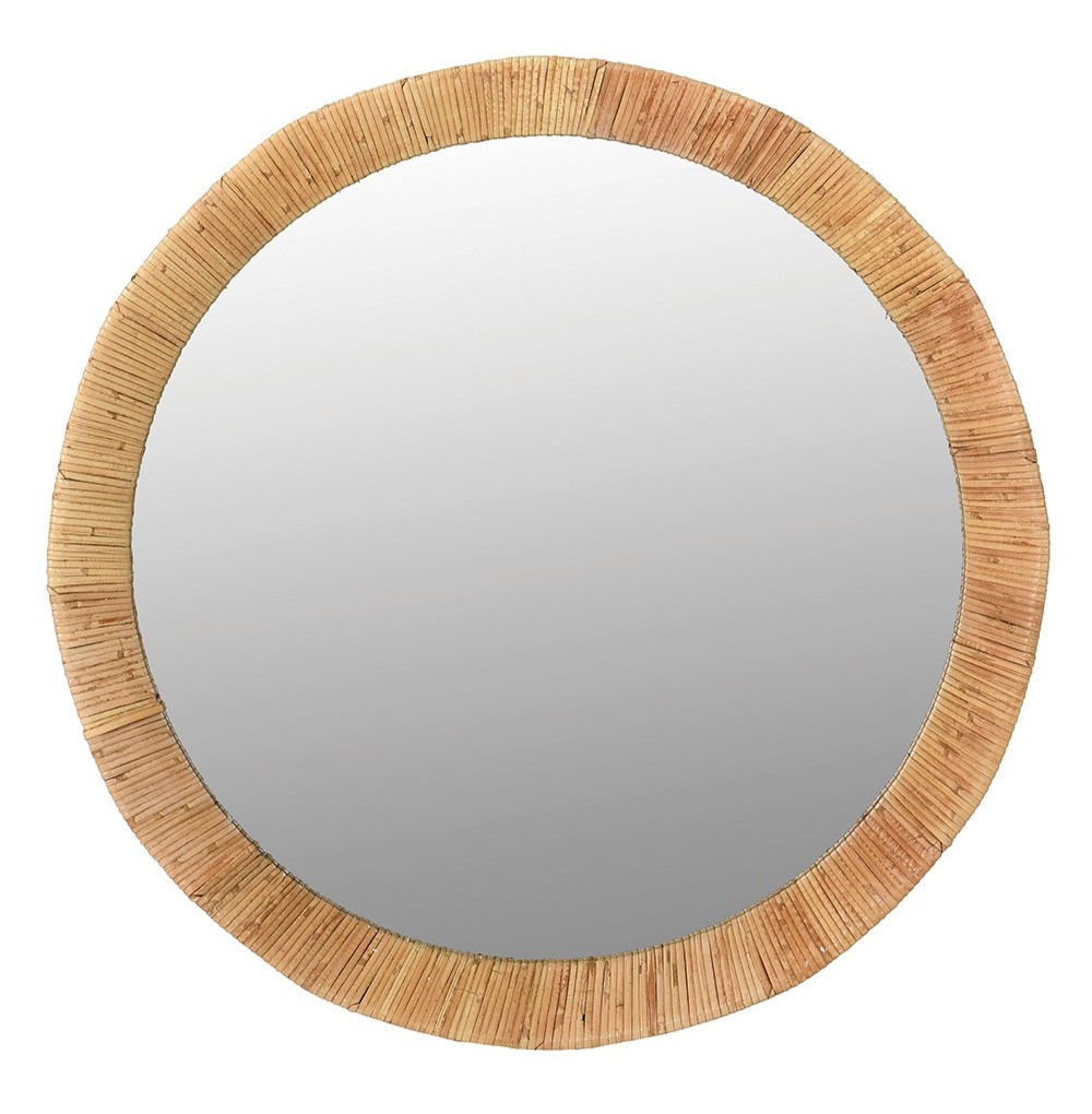 Small Rattan Circular Wall Mirror Nicky Cornell
