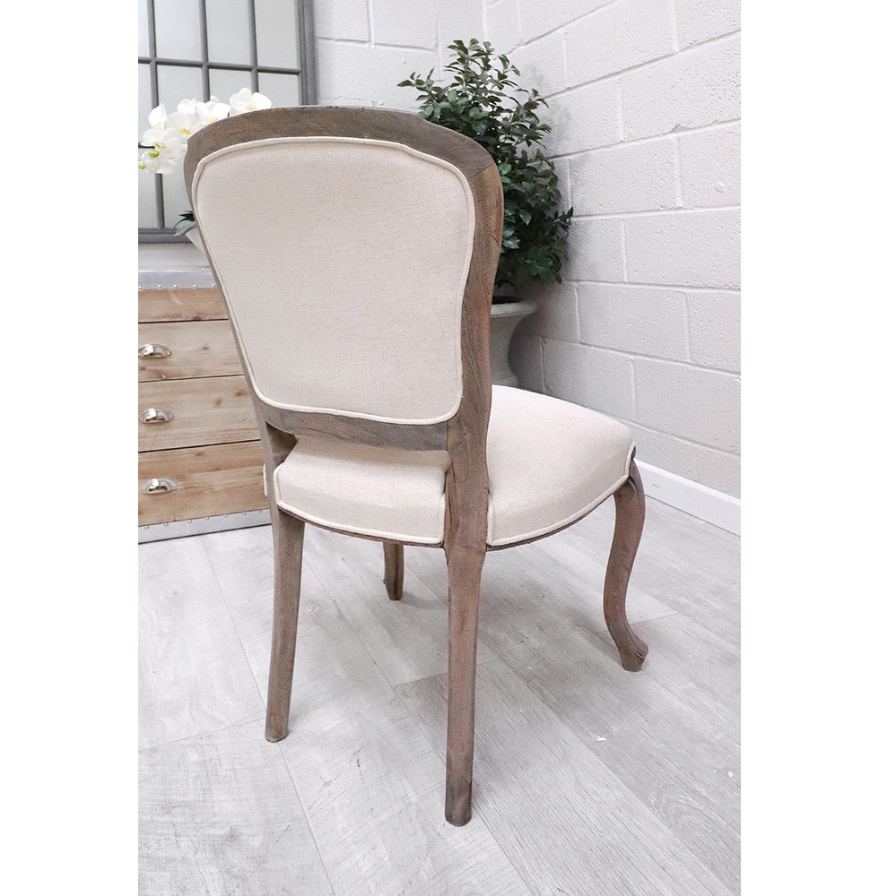 French Style Reclaimed Upholstered Dining Chair Nicky Cornell