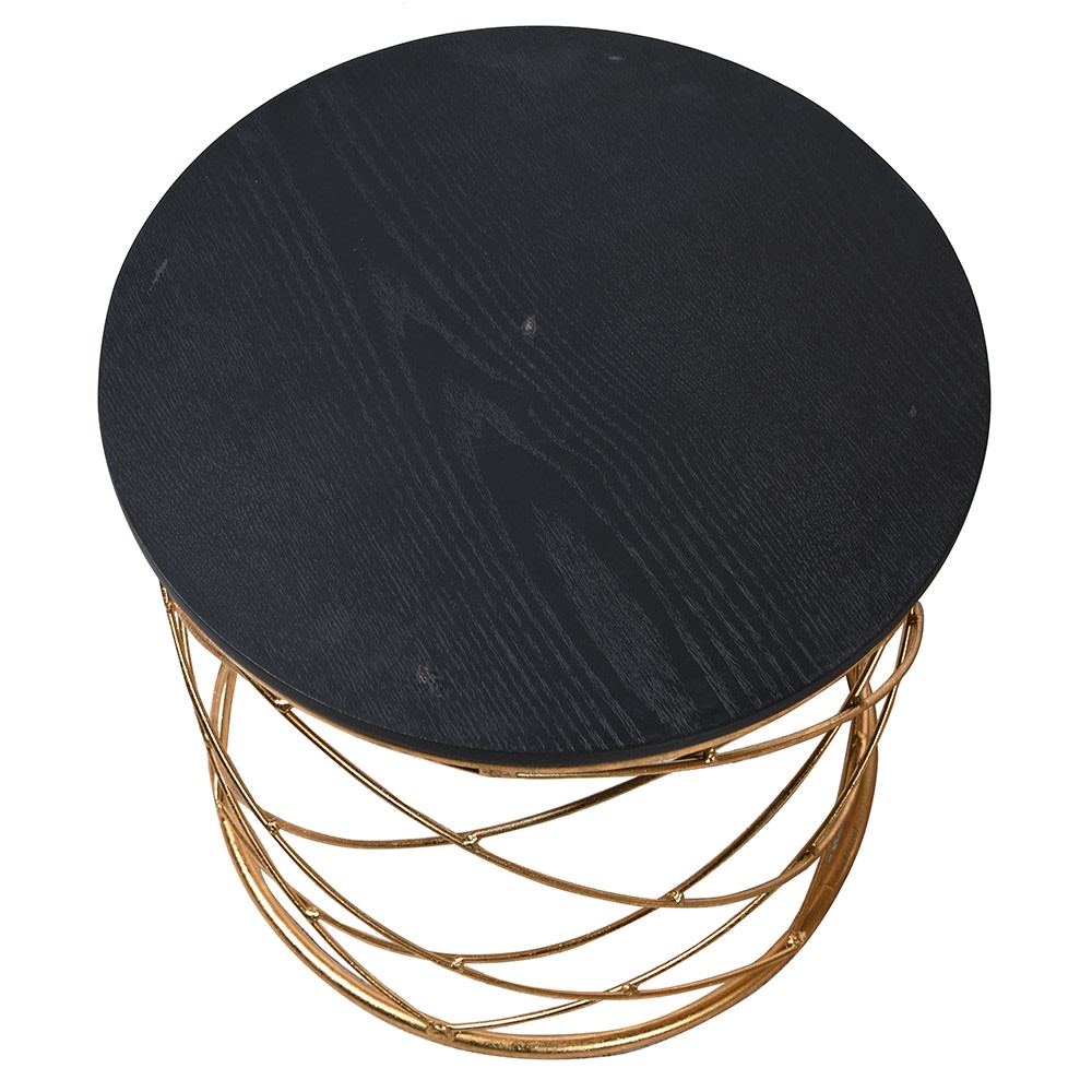 Set of 2 Gold Loop Side Tables Nicky Cornell