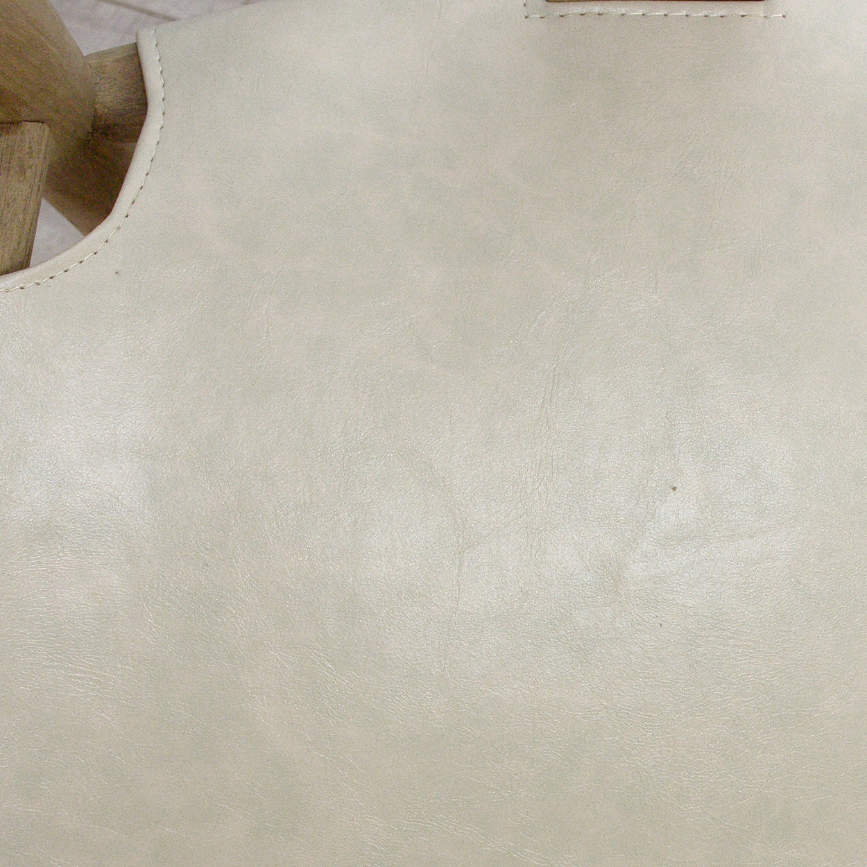 Grey Faux Leather Wishbone Dining Chair Nicky Cornell