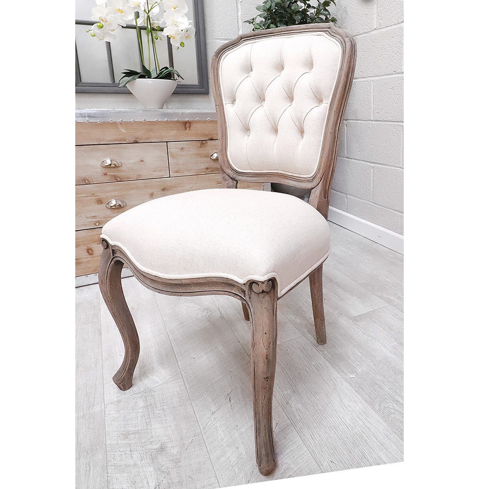 French Style Reclaimed Upholstered Dining Chair Nicky Cornell