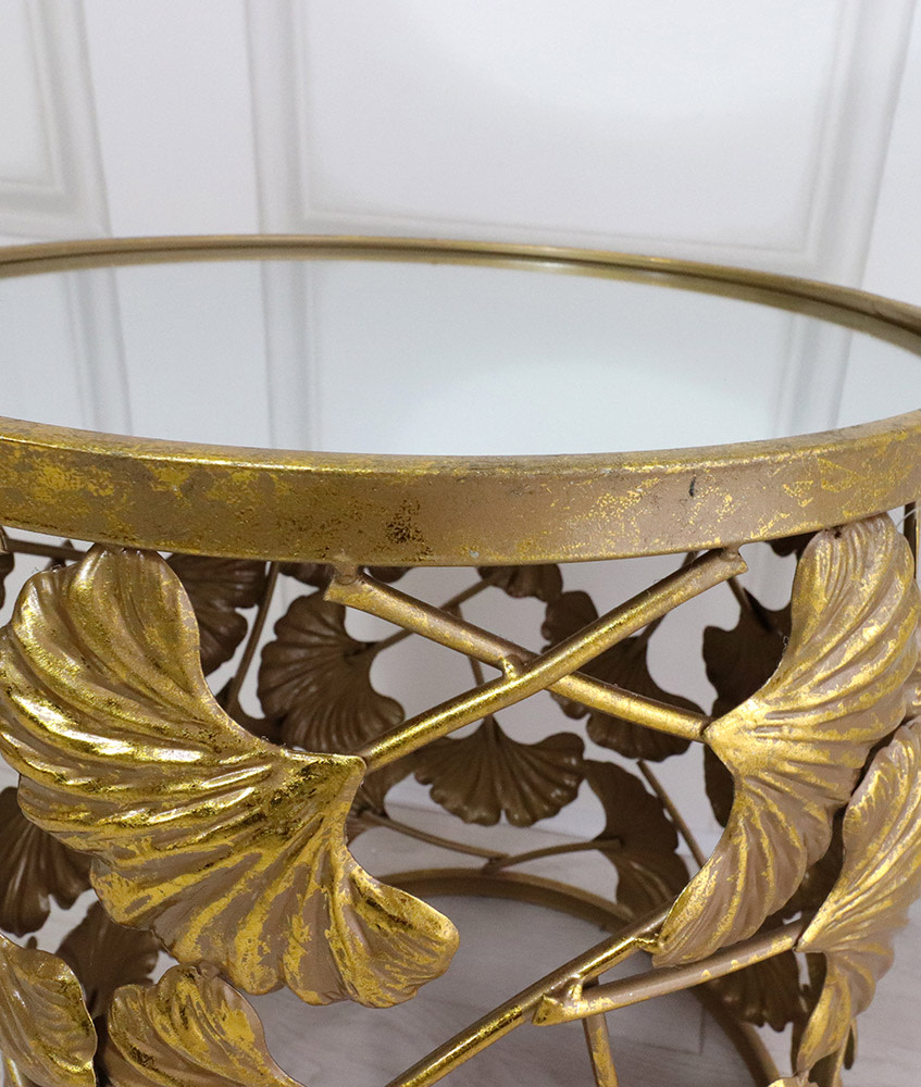 Gold Leaf Side Table Nicky Cornell