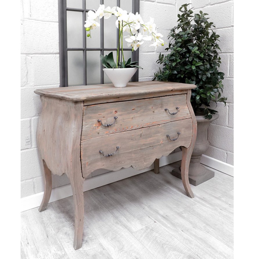 French Style Reclaimed 2 Drawer French Style Chest of Drawers Nicky Cornell