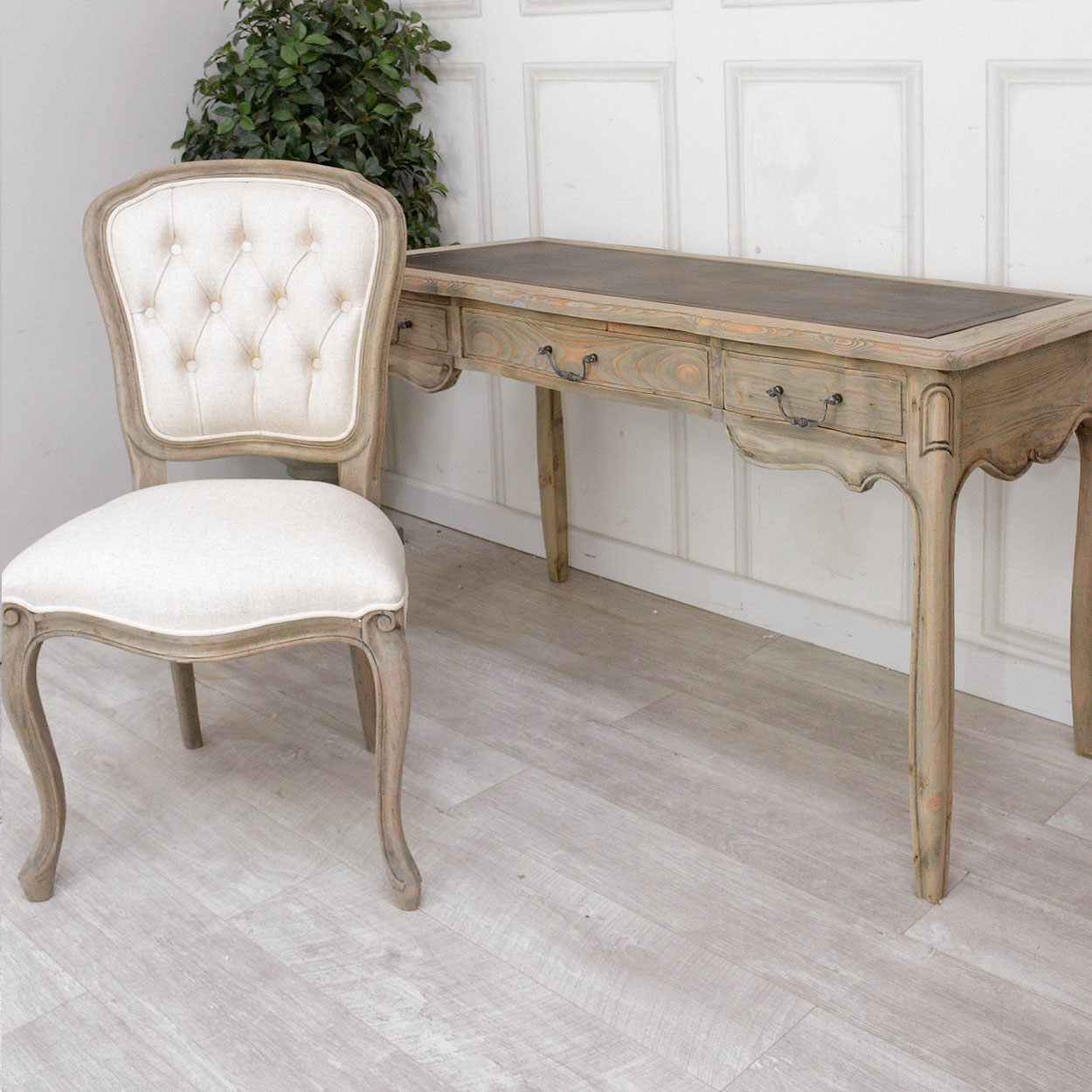 French Style Reclaimed Desk and Chair Set Nicky Cornell