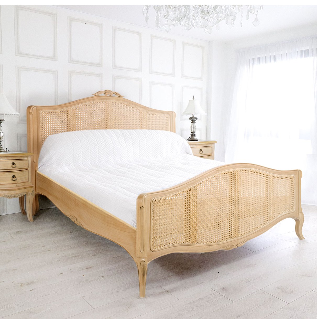 Limoges French Rattan Bed by Baker Furniture Nicky Cornell a UK Stockist