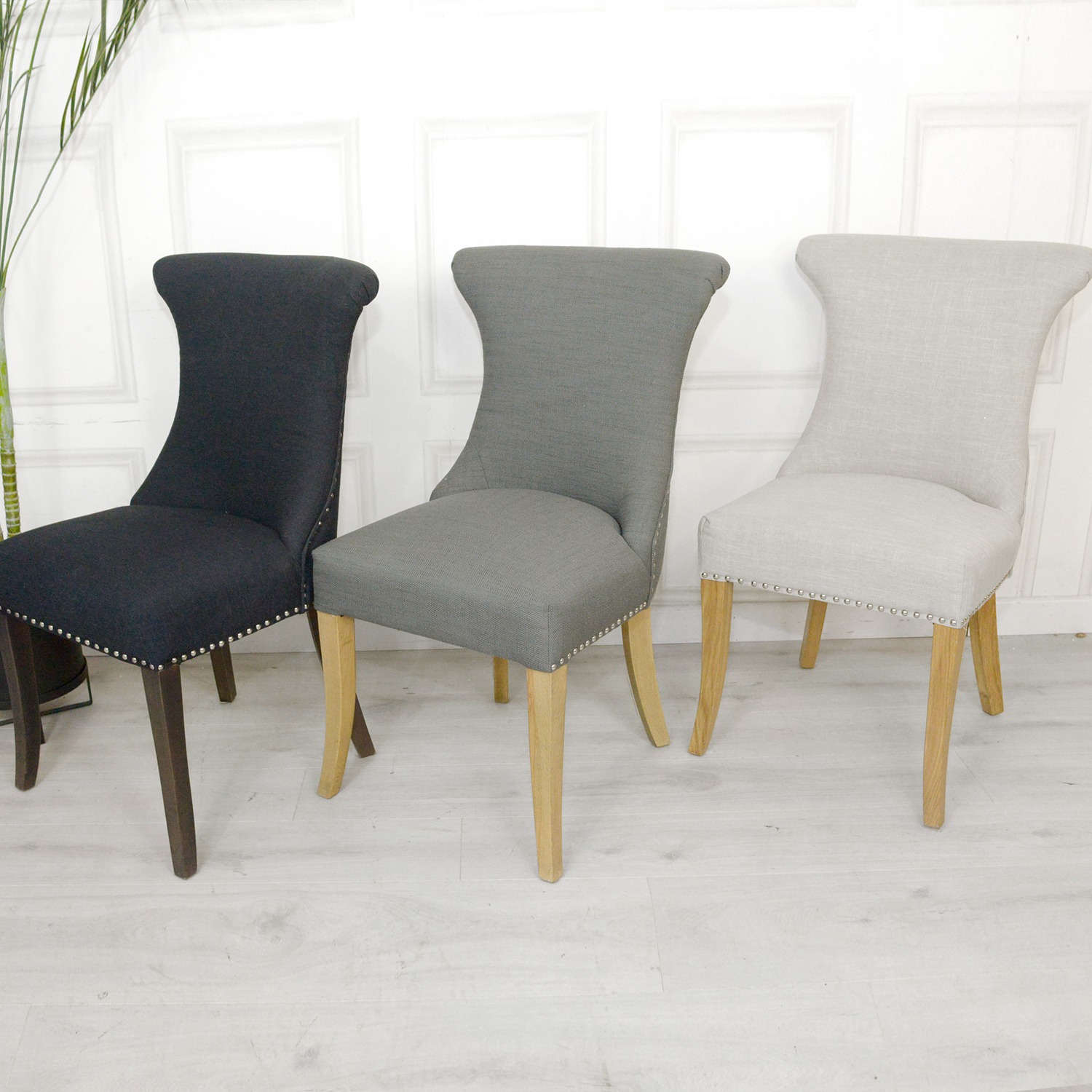 SET OF 3 lion Knocker Dining Chairs Nicky Cornell