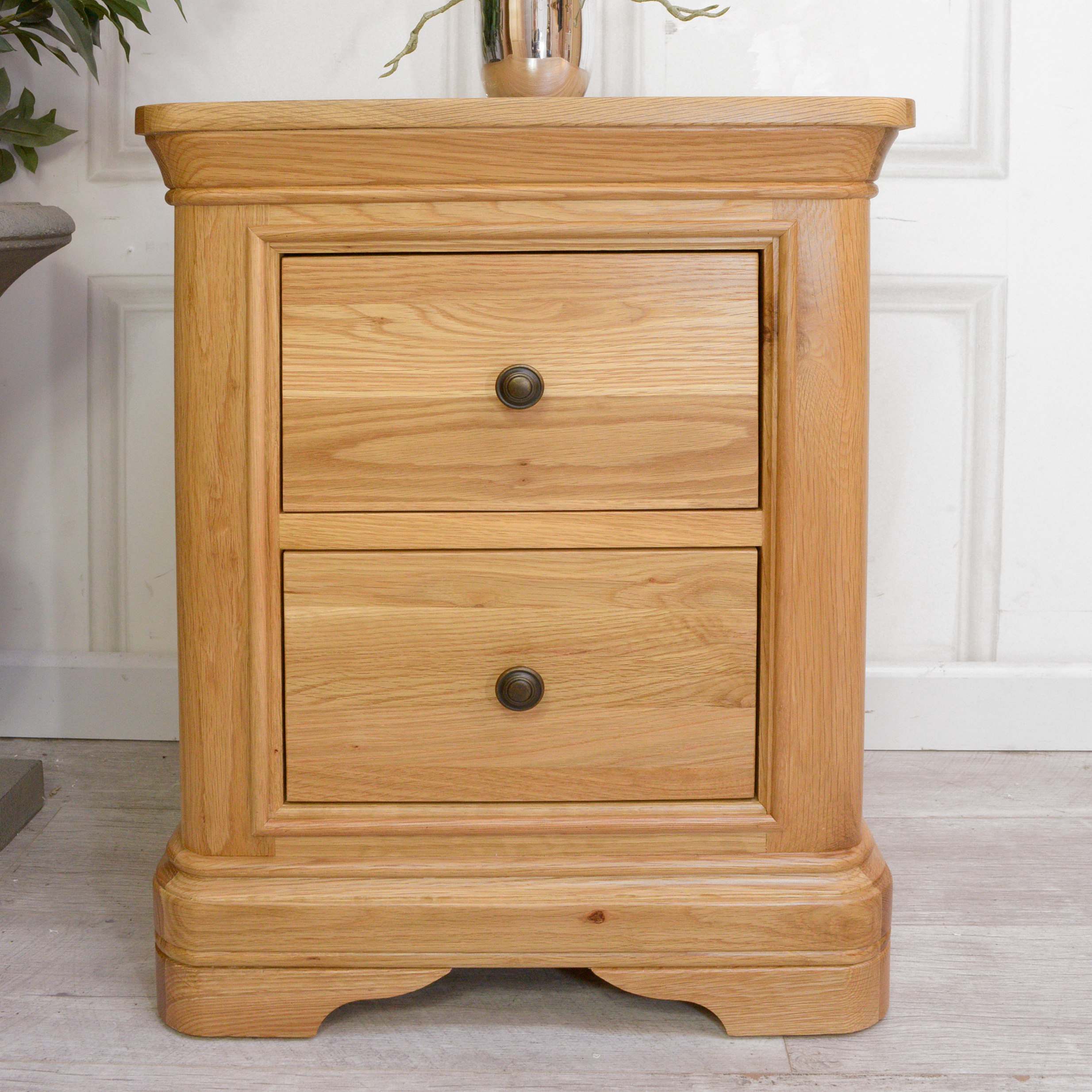 French Style Oak Bedside Table Nicky Cornell