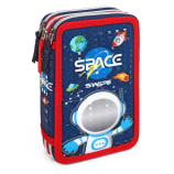 Hartom Astronaut 3 Zip Filled Pencil Case
