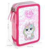 Hartom Girl Power 3 Zip Filled Pencil Case