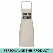 Queen of Christmas Dinner your town apron