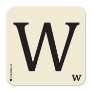 Letter W Coaster