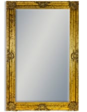 Extra Large Gold Rectangular Classic Mirror