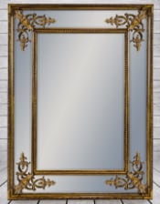 Gold Square French Mirror