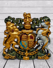 Medium Coloured Coat of Arms Wall Plaque