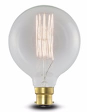 Retro Extra Large Line Filament Globe Bulb (B22 40w)