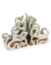 Silver Octopus Pair of Bookends