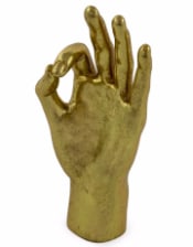 Gold "OK" Hand Figure