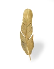 Large Gold Feather Wall Decor