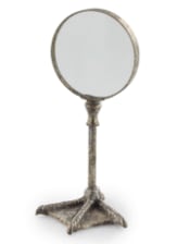 Silver Bird Leg Table Magnifying Glass