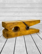 Giant Wooden Effect Clothes Peg Table/Stool