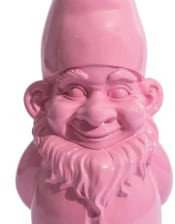 Giant Bright Pink Standing Gnome Figure