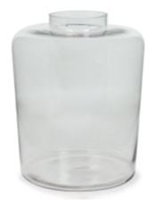 Large Clear Glass Jar Vase