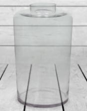 Medium Clear Glass Jar Vase